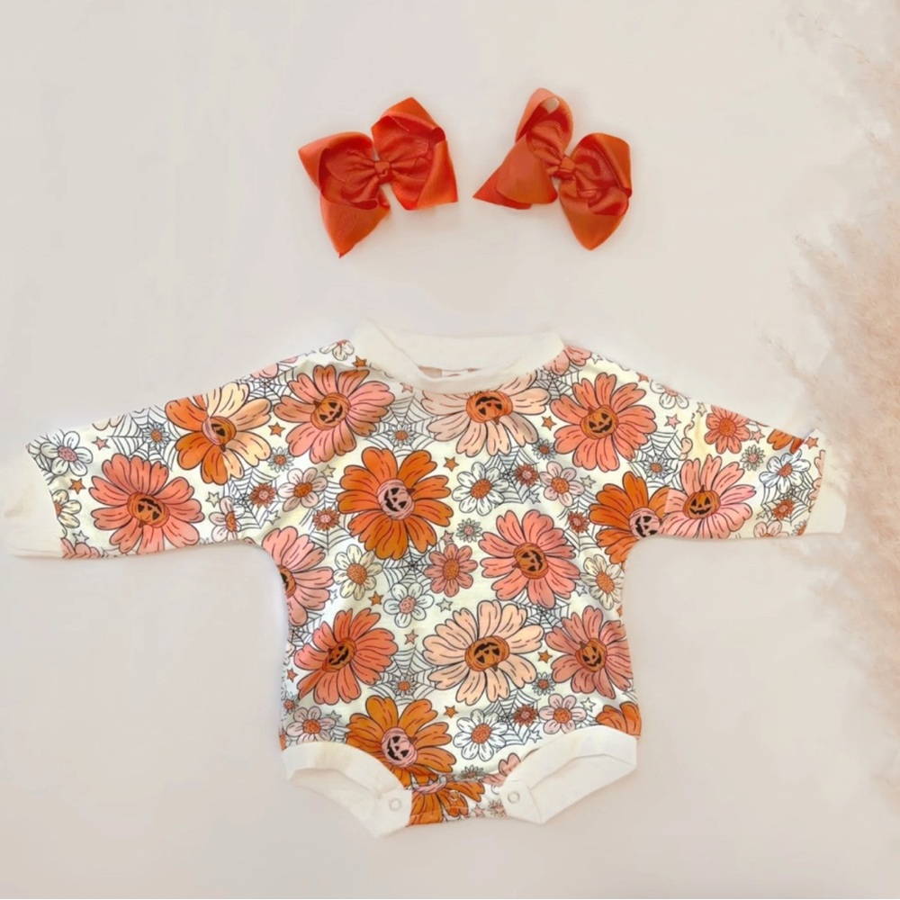 Long Sleeve Halloween Bubble Romper